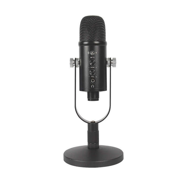 JIY Cross-Border Condenser Microphone Anchor Live K Song Recording Tuning Desktop Mobile Computer USB Wired Microphone