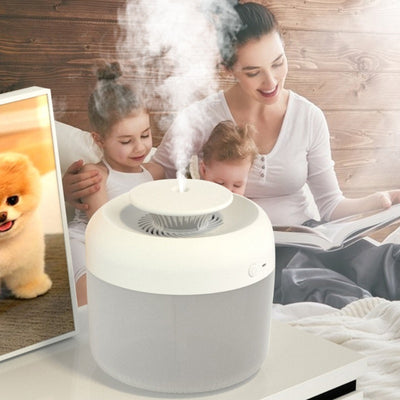 Large Capacity USB Ultrasonic Air Humidifiers 7 Color LED Lamp