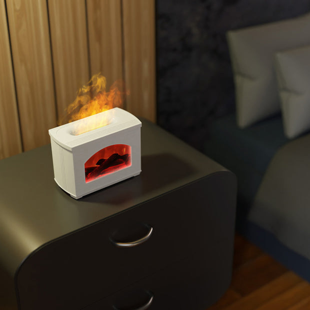 Simulated Fireplace Air Humidifier Flame Effect